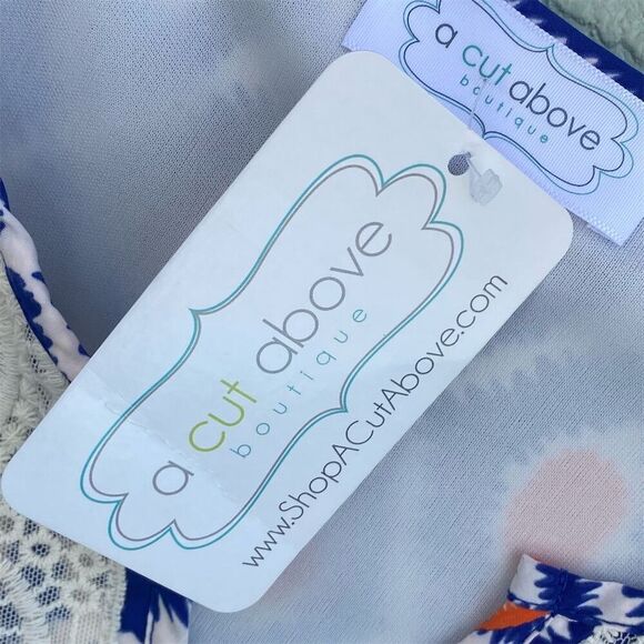 Women's Multicolor Geometric Tunic Dress L Knee Length Long Sleeve - Picture 5 of 10